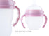 Compatible Baby Bottle Handle for Comotomo Bottles, 8 oz & 5 oz, 3 Count, Pink