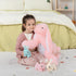 MaoGoLan 4Pcs Giant Bunny Stuffed Animal with 3 Babies Inside, 24" Pink Easter Bunny Plush Toys