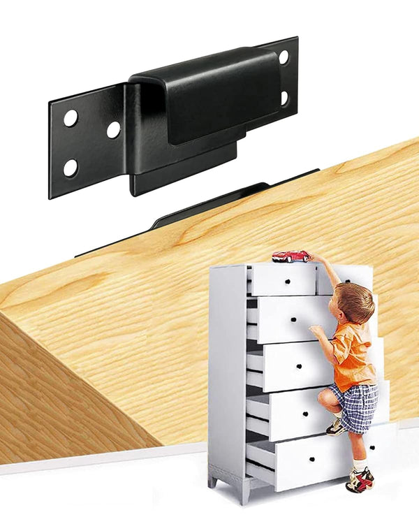 Furniture Wall Anchor Furniture Anchors for Baby Proofing 6 Sets Anti Tip