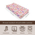 KuphiL10C Girls-16x32 Cartoon Easter Rabbits Eggs Bows Spring Flowers Floral Pattern Baby Changing Pad Cover, Unisex