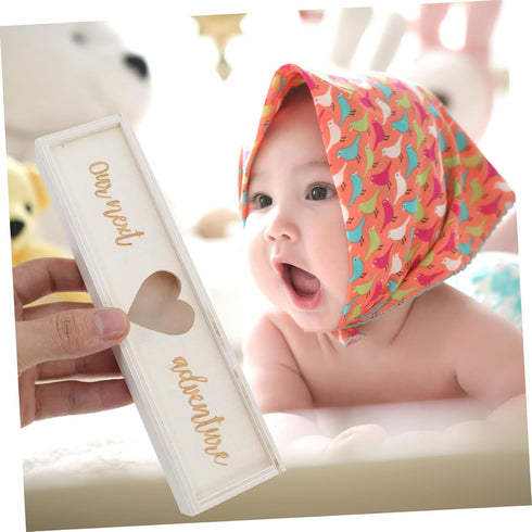 Wooden Keepsake Box for Pregnancy Memories - ULDIGI Shower Announcement Gift