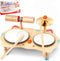 WINGYZ Kids Drum Set 6-in-1 Wooden Musical Instruments for Toddlers 13, Montessori
