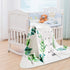 Baby Monthly Milestone Blanket for Twins, Unisex Neutral Personalized Shower Gift, 51"x40" Leaf Nursery Decor