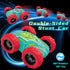 2-4, 3 2 3 4 5 6 MSHALADE Toys Cars for Ages Double-Sided Monster Truck Toys, Stunt Push and Go Friction Cars, Year Old