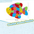 LovesTown Goldfish Wooden Puzzle, 26PCS Jigsaw Puzzle Alphabet and Number Building Blocks for Kids Toddler Preschool