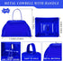 12 24 Inch Treela Pcs Collapsible Stadium Horn and Metal Cowbells Vuvuzela Horn Blow Plastic Trumpet Cow Bells