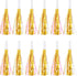 24 Pieces Gold Noise Makers Glitter Metallic Fringed Party Blowers, Pink Musical Blowouts for Birthday Baby Shower New