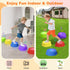 3 4 5 6 7 3-5 4-8 Music & Light up Stepping Stones for Kids, Non-Slip Toddler Balance Stepping Stone for Year Old