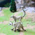 Gemini&Genius Raccoon Lemur Wild Animal Action Figure Toy Set - Realistic Zoo Animal Figurines for Kids