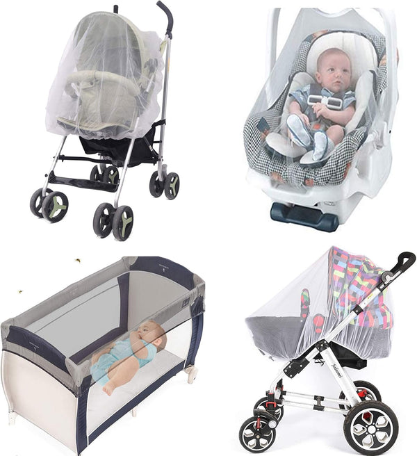 No-See-Ums Mosquito Net for Stroller, Universal Size Bug Net, Breathable Mesh, Available in Grey or Coffee