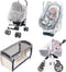No-See-Ums Mosquito Net for Stroller, Universal Size Bug Net, Breathable Mesh, Available in Grey or Coffee