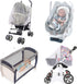 No-See-Ums Mosquito Net for Stroller, Universal Size Bug Net, Breathable Mesh, Available in Grey or Coffee