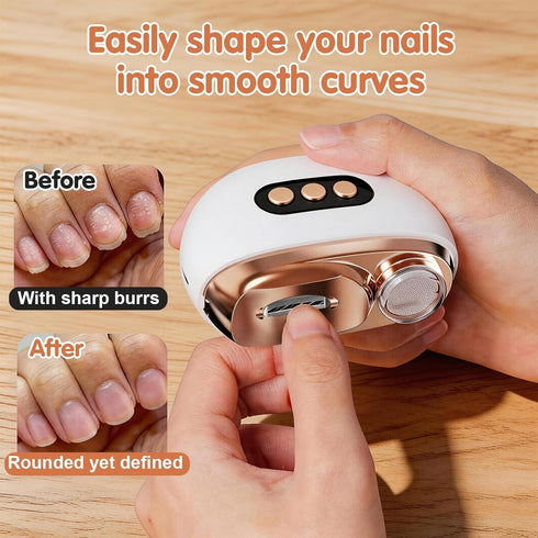 generic 2026 4 1 3 Trimmer Upgraded in Automatic Electric Nail Clipper Adjustable Speeds Electric Nail with LED Light