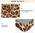 CZXW 52" 28" Leopard Print Brown Crib Sheets Fitted x Natural Cotton Soft & Breathable for Baby Crib Mattress