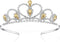 Lovelyshop Colorful Gems Silver Rhinestone Tiara for Kids, Birthday Princess Crown
