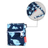 Damero 3Pcs Wet Dry Bag with 2 Zippered Pockets for Cloth Diaper, Swimsuit, Travel, Water-resistant (Whale)