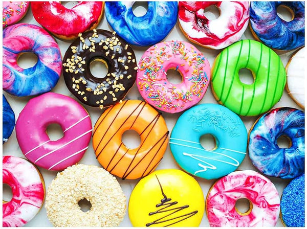 500 Piece Jigsaw Puzzles Donuts for Adults, Teens, and Kids - Happy Family Gift Idea
