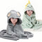 Febvao 2 Pcs Baby Hooded Towels,31 x 31 in Baby Washcloths, Infant Super