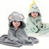 Febvao 2 Pcs Baby Hooded Towels,31 x 31 in Baby Washcloths, Infant Super