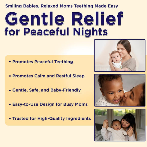 4 (0.5 Oz) Wellements Organic Nighttime Baby Tooth Oil for Months+ Fl - Baby Teething Relief Oil* for Soothing