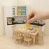 10PCS Set 1:12 Miniature Dollhouse Waffle Maker Toaster Scale Stand Mixer Flour Kitchen Decoration Modern Mini House