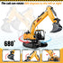 13 3-5 4-7 8-12 2.4Ghz Shemira Remote Control Excavator, Channel RC Excavator Toy for Boys Year Old, RC Construction
