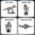 funxinee 12+, Mechanical Dinosaur Building Blocks Linkage Kit, Jurassic Animal Tyrannosaurus Rex Model with Lighting