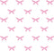 48pcs Pink Ribbons Wall Stickers for Kids Room, Princess Girl Bedroom Pink Bow Wall Decals, Removable Vinyl DIY Mural