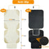 Musclez 600D 2 (White-2pcs) Car Seat Protectors, Car Seat Covers Waterproof Fabric, Non-Slip Backing & Mesh Pockets