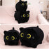 Black Cat Plush Stuffed Animal - 11.8'' Soft Plush Toy, Cute Black Cat Plush Pillow for Kids and Girls