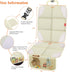 Car Seat Protector for Child Car Seat, 600D Fabric, 2 Pack Seat Protectors with Non-Slip Backing, Mesh Pockets
