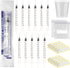 Nakyegop 50 Sets 1ml Colostrum Syringes with Caps No Needle Colostrum Collector Kit