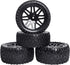 HobbyPark 12mm Hex Hub Front & Rear Wheels and Tires with Foam for Redcat Shockwave, Tornado Epx, S30