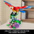 Set, 2 1 14+ (1176 Vziimo Parrot Floral Building MOC Flower and Parrot Collectible Table Art Kit, Creator in Animals