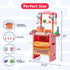 Set Playset Prextex Plastic Pretend Girls Play Kitchen - Multi-Color Kitchen with Dishwasher and Oven - Stove