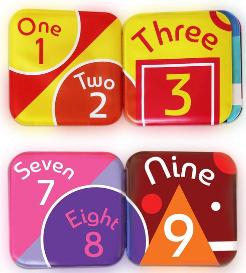 (Set 2 Floating Baby Bath Books - Bath Books for Babies, Infants - Waterproof, Mold-Free Bath Toys for Learning & Early