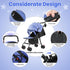 Grebest 4-Season 0-2 10kg Travel Baby Stroller, One-Hand Folding Infant Pushchair with Adjustable Backrest, Canopy