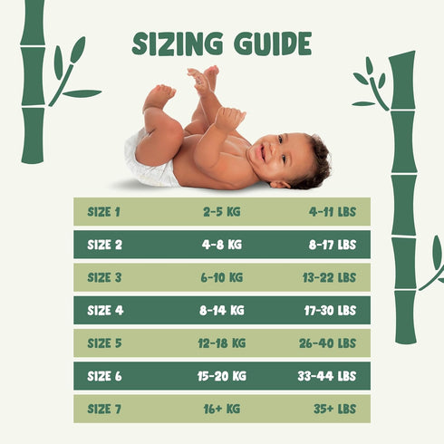 2, 88 Count) Naty Bamboo Viscose Baby Diapers Silky Soft, Plant Based, Dermatologically Tested for Sensitive Skin