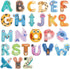 JOCHA ABC Letter Cute Animals Jumbo Large Alphabet Magnets, Preschool Learning Spelling Toys for Kids