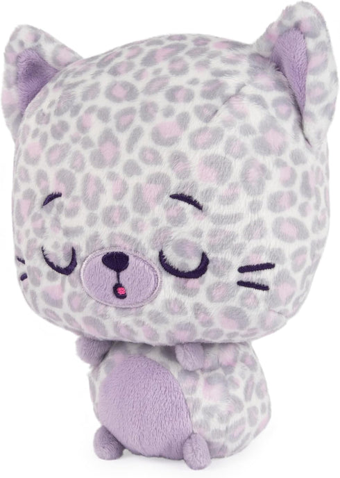 6 GUND Drops, Gina Spots, Expressive Premium Stuffed Animal Soft Plush Pet, Purple Leopard