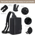 MYHOZEE Backpack 2 1 Sling Bag Crossbody Purse - in Nylon Cross Body Bag Diaper with Wipes Pouch, Water Bottle Pocket