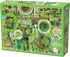 Cobble Hill 1000 Piece Puzzle - Rainbow Collection: Green - Includes Sample Poster