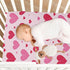Caikeny 27 39 Fitted Crib Sheet for Boys Girls Hearts Pattern Love Baby Crib Sheets Bassinet Sheets Crib Mattress Bed