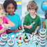 12 Pack PasTard Build A Snowman Kit Large Quantity Ultralight Clay Big Snowman Family Activities for Kids and Adults