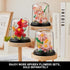 Nipurex 520 Flower Bouquet Building Kit, Hibiscus Flower Building Blocks with Dust Cover, Brick Flowers Building