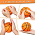 Syhood 4 Pcs 4 Inch Foam Basketball Stress Balls, Squeeze Sports Ball for Kids Adults, Anxiety Relief Balls
