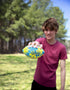 Wahu 100% Waterproof Mini Beach Football - 6.5" Teal/Yellow Outdoor Mini Football for Pool and Beach Play.