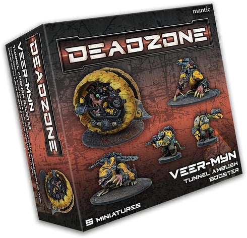 Mantic Games Deadzone Veer-Myn Tunnel Ambush Booster, Unpainted, MGDZV105
