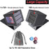 MTG Deck Box for Commander Display, Fits 100 Double Sleeved Cards, Black/Grey Card Storage Box with Dividers