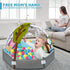 8-in-1 Tummy 6 0-3-6-9-12 Baby Gym Play Mat, Time Mat & Ball Pit with Toys, Washable Baby Activity Play Mat for Visual